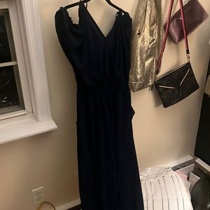 Jumpsuit Casual Summer Wrap V Neck Cold Shoulder One Piece Outfits Pants Romper